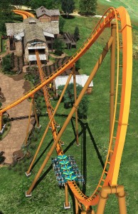 Holiday World's Thunderbird Roller Coaster - Immelmann Loop