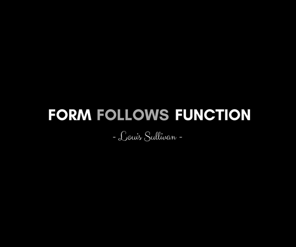 Form Follows Function Bleck Bleck Architects   Form Follows Function 