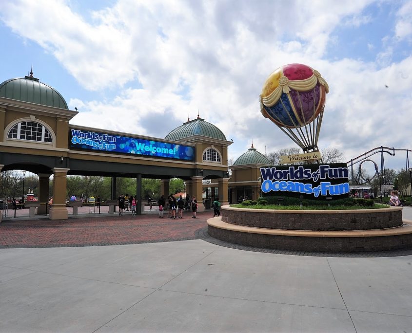 Worlds of Fun Entrance Gate Designed by Bleck & Bleck Architects